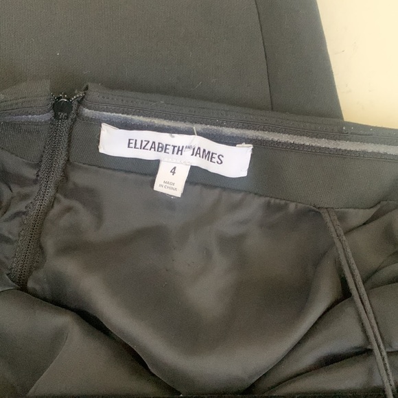 Elizabeth James black dress size 4 - Picture 7 of 8